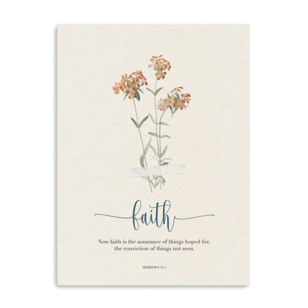 Faith Affirmations Canvas Art Print, 18x24 in.