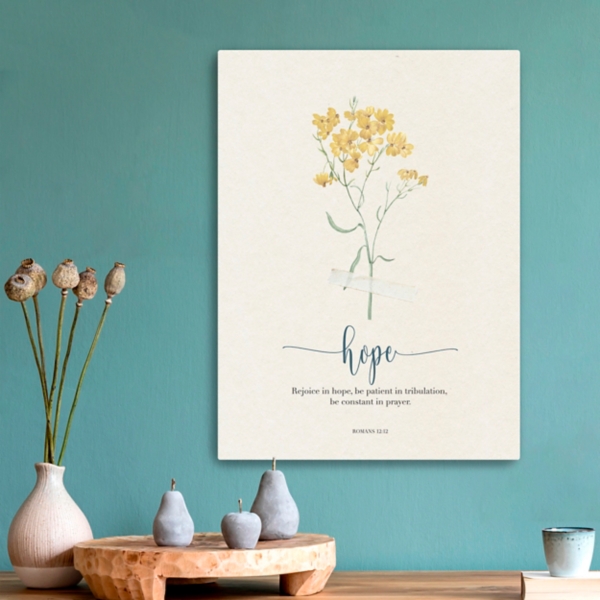 Hope Affirmations Canvas Art Print, 18x24 in.