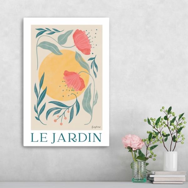 Le Jardin Poster Canvas Art Print