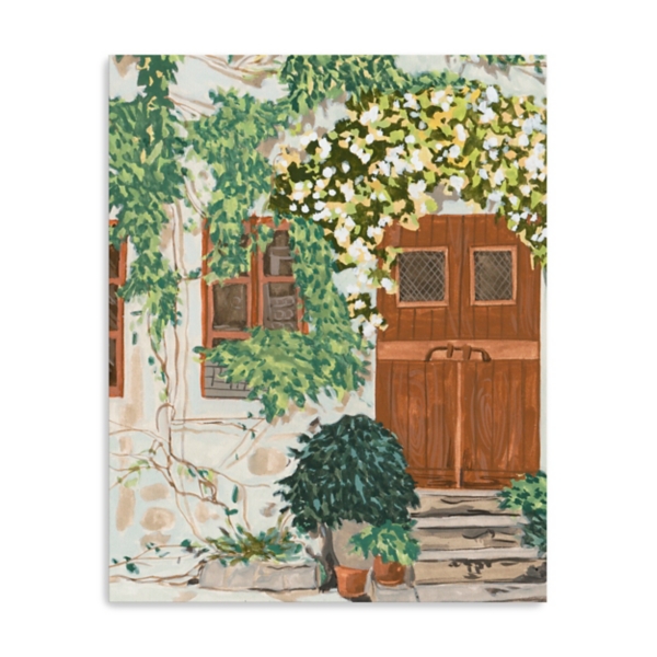 Tropical House Canvas Art Print
