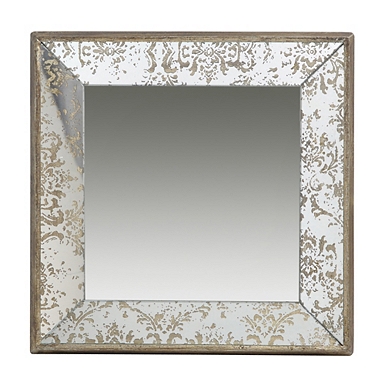 Antique Square Wall Mirror