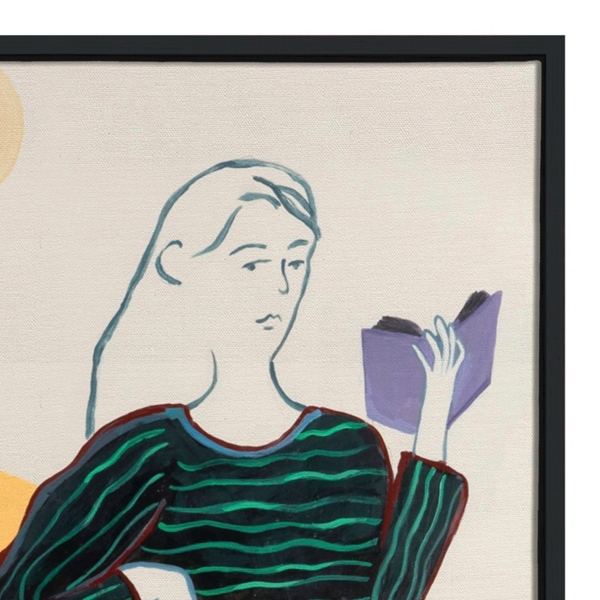 Book Time Framed Canvas Art Print