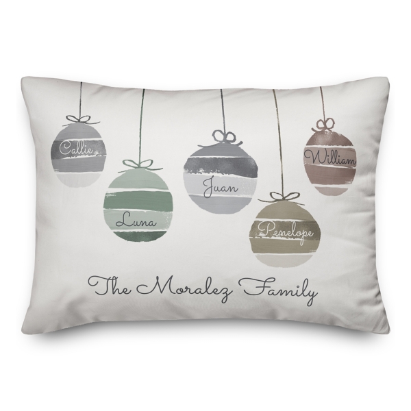 Personalized christmas clearance throw pillows