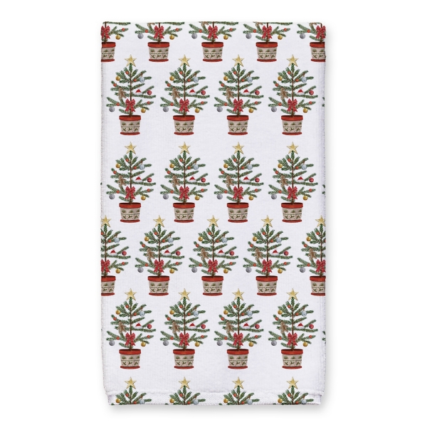 Personalized Christmas Tree Tea Towels, Set of 2