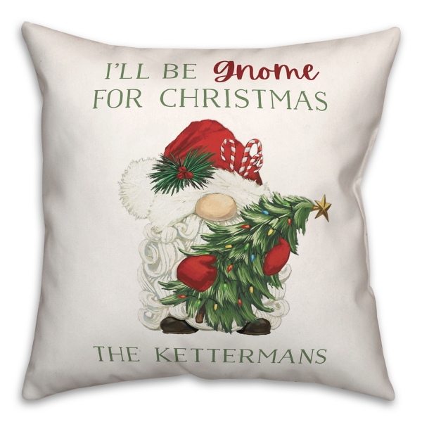 Personalized Gnome for Christmas Pillow | Kirklands Home