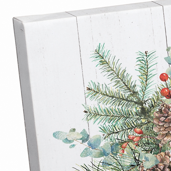 Personalized Joyful Mittens Canvas Art Print