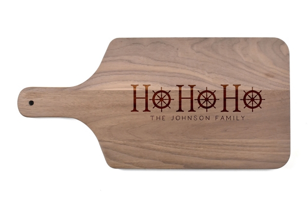 Personalized Ho Ho Ho Walnut Cutting Board Kirklands Home