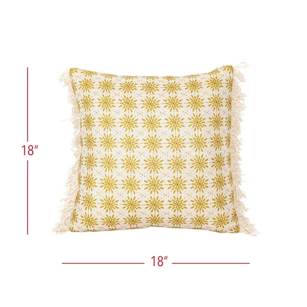 Mustard boho pillow hotsell