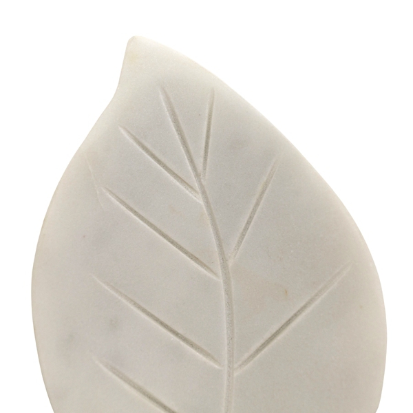 White Marble Leaf Spoon Rest