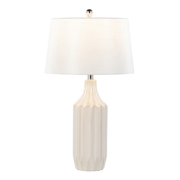 Cream Ceramic Sandra Table Lamp