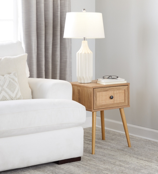 Cream Ceramic Sandra Table Lamp