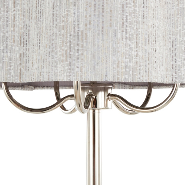 Silver Metal Lila Table Lamp