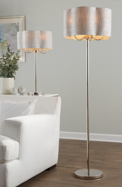 Silver Metal Lila Table Lamp
