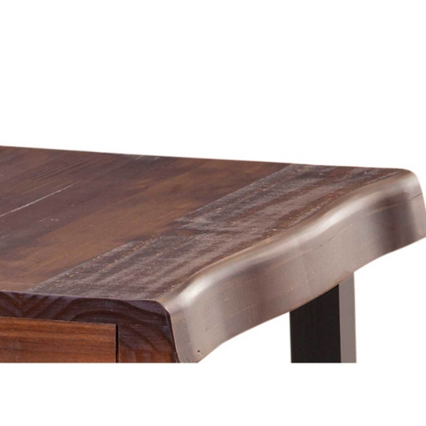 Cherry Live Edge Wood Accent Table
