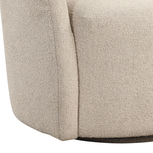 Khaki Boucle Danielle Accent Chair
