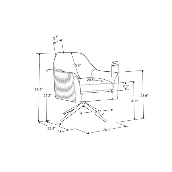 Kirklands Blush Velvet Swivel Accent Chair Hamilton Place