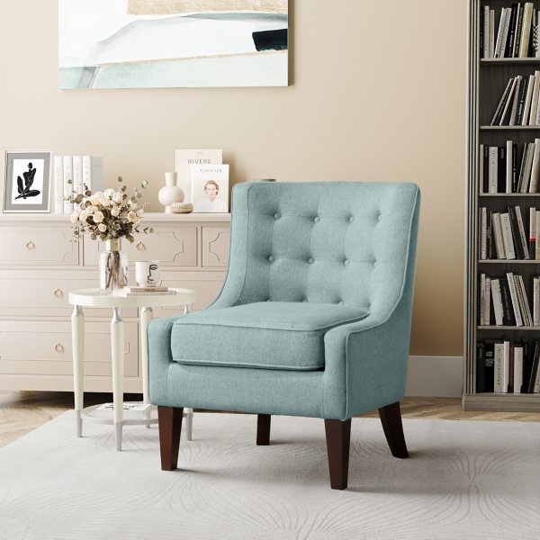 Aqua Ella Accent Chair