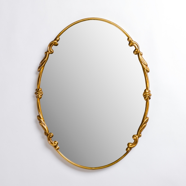 Oval Louisa Gold Wall Mirror Kirklands Home