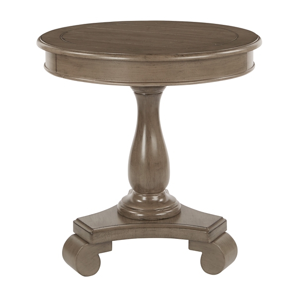 Java Traditional Round Pedestal Accent Table