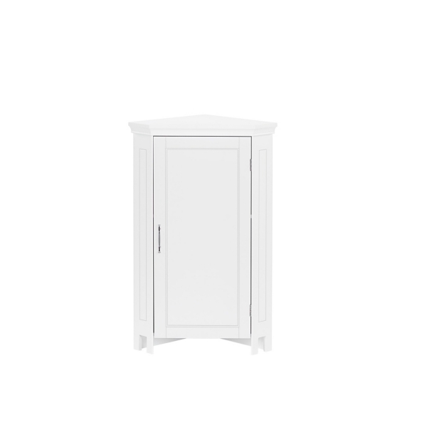 White Corner Storage Cabinet