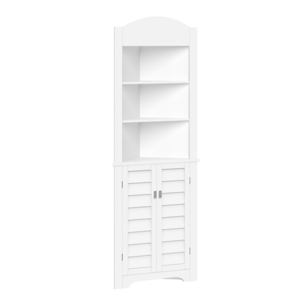 White Shelf Corner Storage Kirklands Home