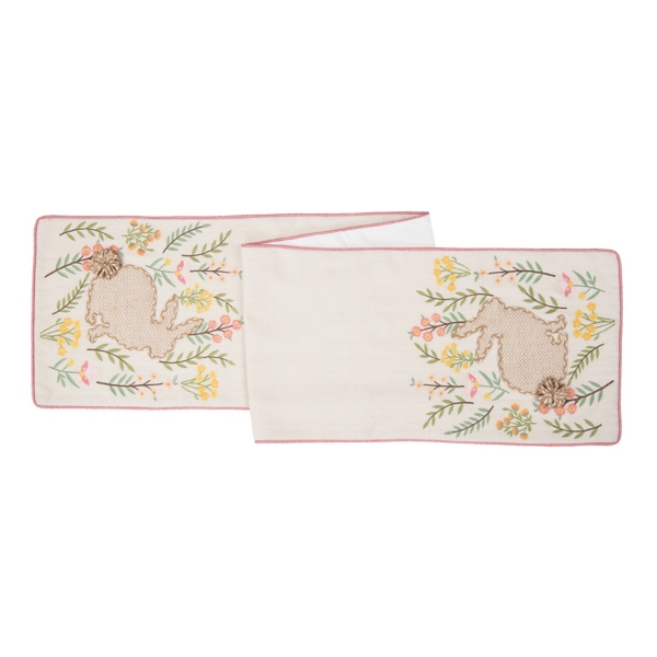 Chevron Garden Bunny Table Runner
