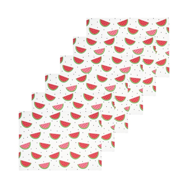 Whimsical Watermelon Placemats, Set of 6
