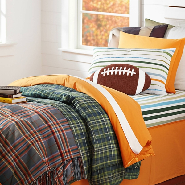 Football Shaped Hooked Pillow