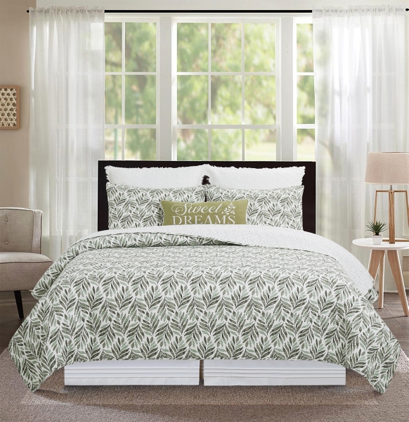 Blair Botanical 3-pc. King Quilt Set