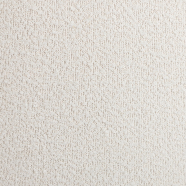 Small Round Cream Boucle Swivel Accent Chair