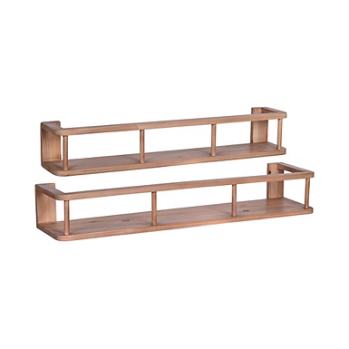 Wooden deals slatpipe shelf