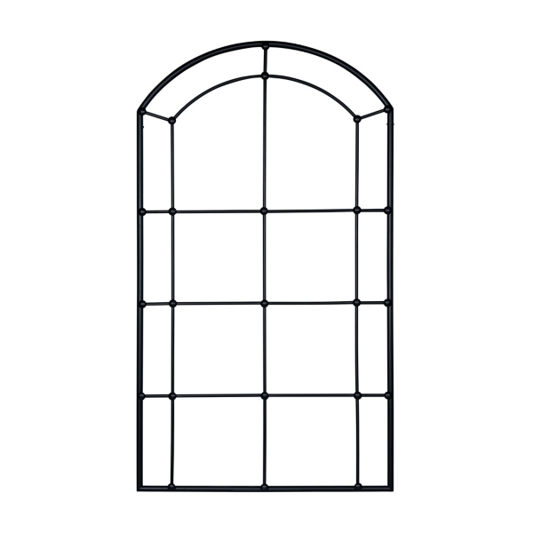 Black Metal Arch Window Frame Wall Plaque Kirklands Home