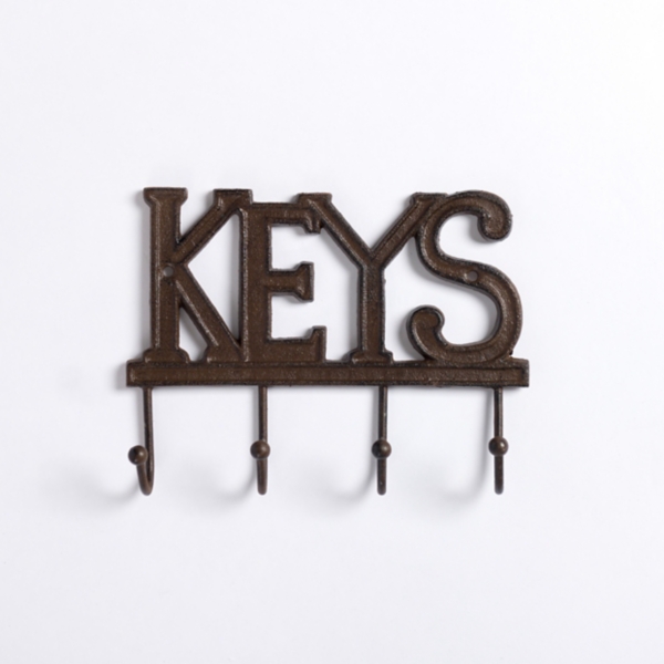 Brown Keys Cast Iron Hooks Kirklands Home