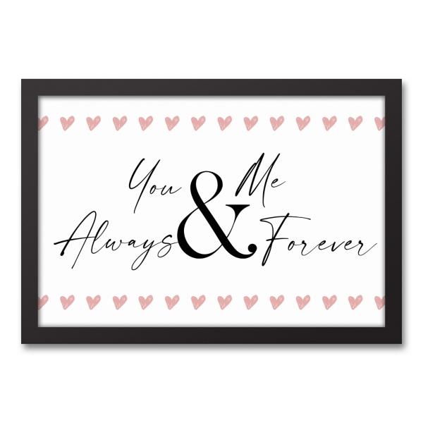 Always & Forever Framed Canvas Wall Plaque