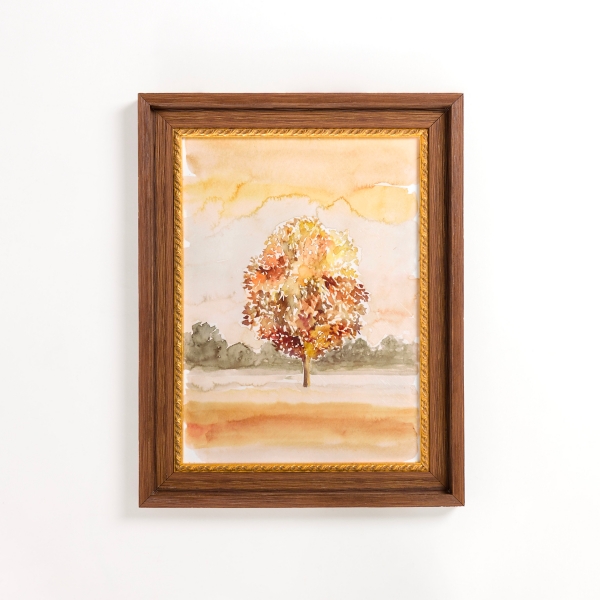 Watercolor Maple Tree Framed Art Print