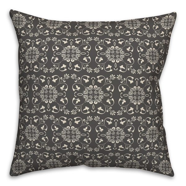 Charcoal Medallion Indoor/Outdoor Pillow Kirklands Home