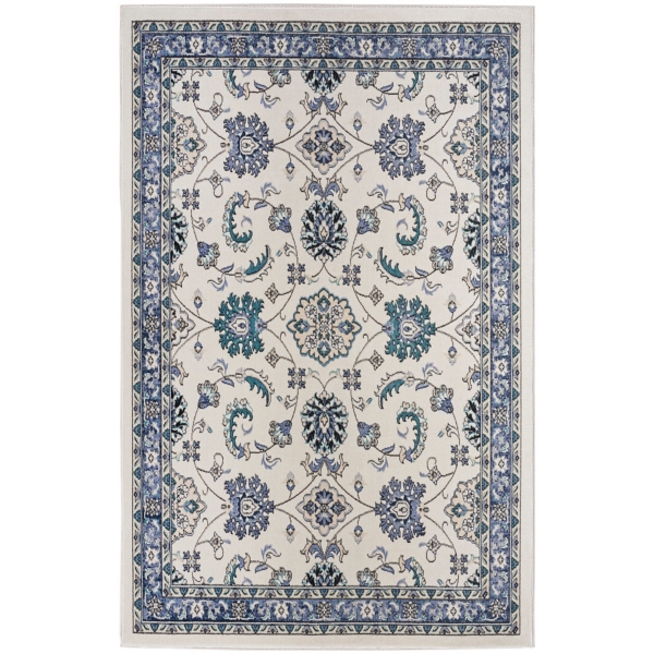 Blue Vintage Medallion Indoor/Outdoor Rug, 4x6 | Kirklands Home