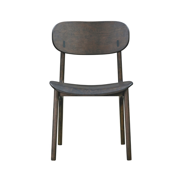 Dark Brown Mid-Century Modern Chairs, Set of 2