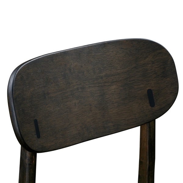 Dark Brown Mid-Century Modern Chairs, Set of 2