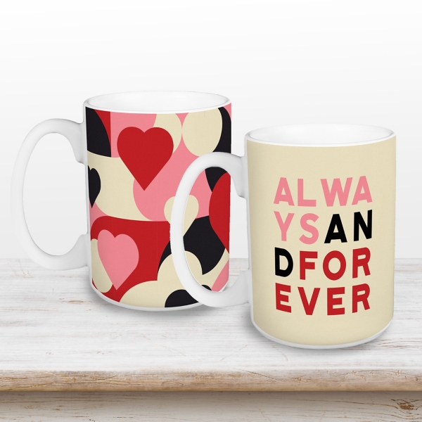 Always and Forever Mugs, Set of 2