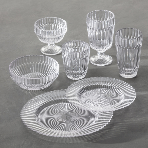 Fortessa Clear Glass Archie 12-pc. Dinnerware Set