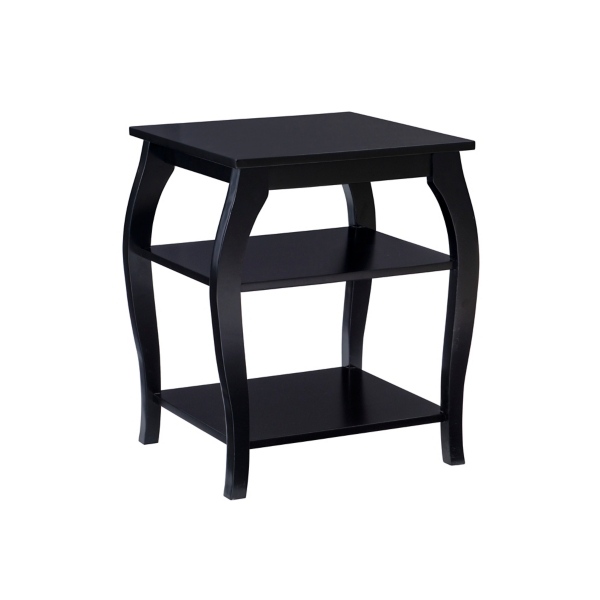 Black Prismatic Wood Accent Table | Kirklands Home