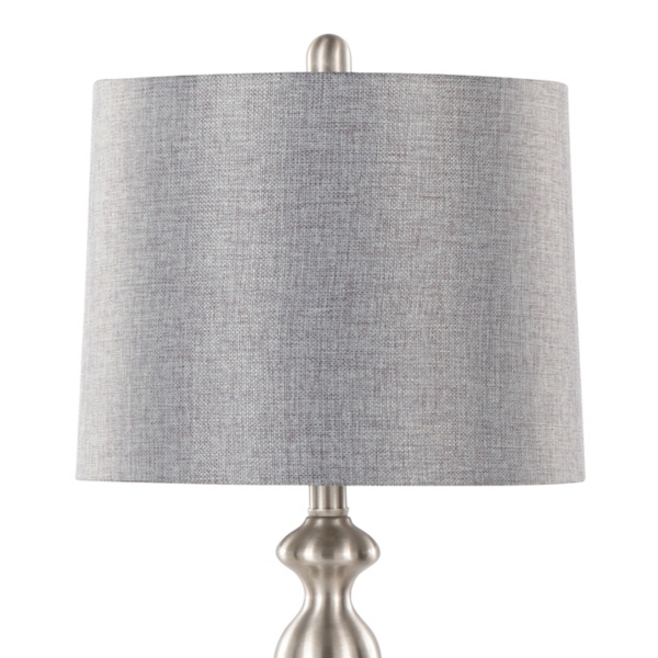 Brushed Nickel Ashley Table Lamps, Set of 2