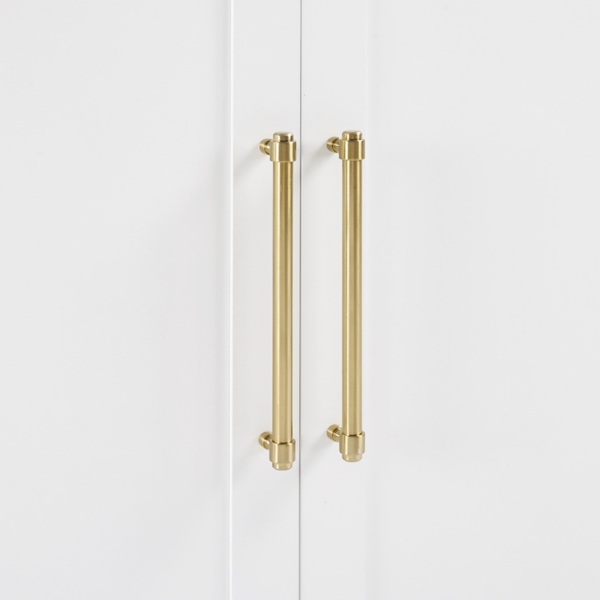 White & Gold Storage Cabinet