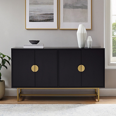 Brown Wood Gold Metal Sideboard Kirklands Home