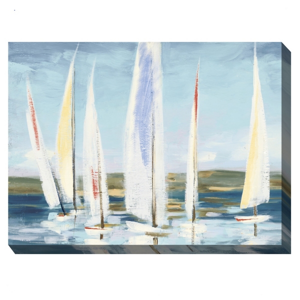 Sailboats Outdoor Canvas Art Print