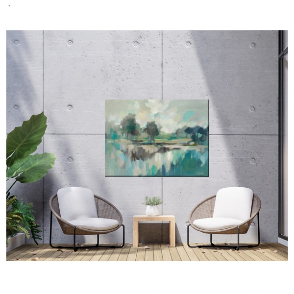 Blue Day Outdoor Canvas Art Print