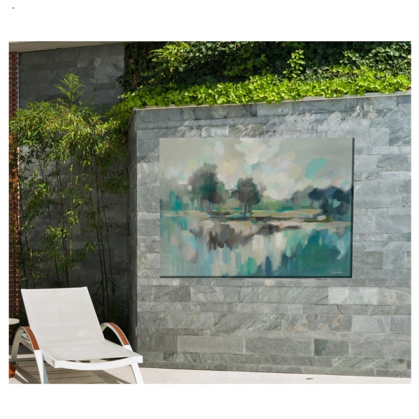 Blue Day Outdoor Canvas Art Print