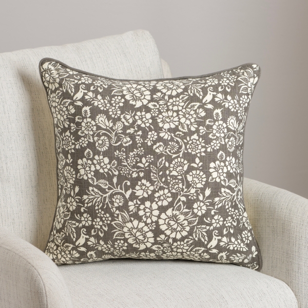 Charcoal Fall Floral Pillow Kirklands Home