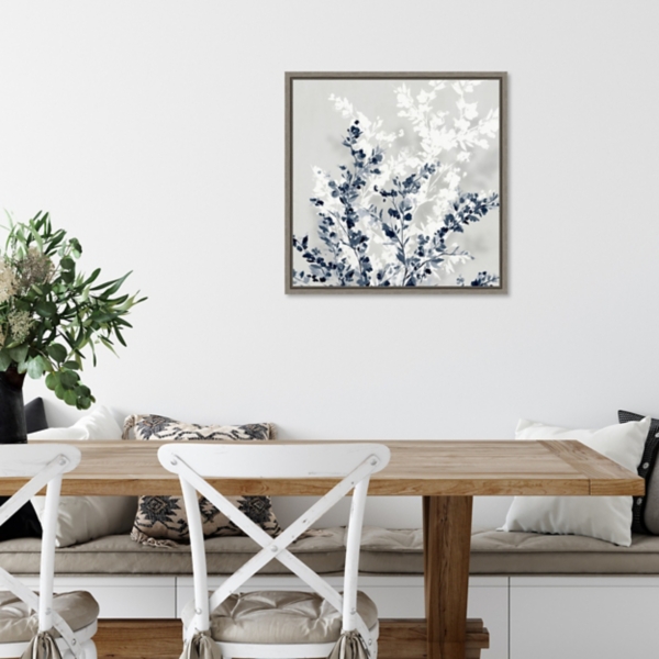 Blue Spring Framed Canvas Art Print